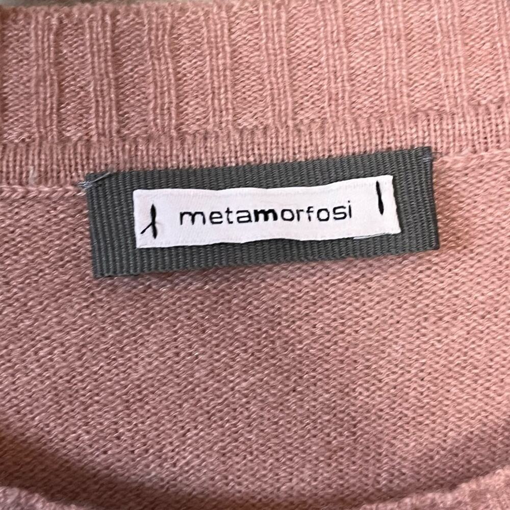 METAMORFOSI Italian Cashmere and Mink Sweater Blush Pink Size 4 (It. 40) luxury - Picture 5 of 7